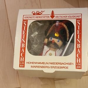 Steinbach Nutcracker Ornament - Red and White